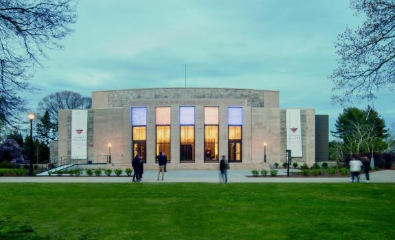 The exterior of the Athey Center.