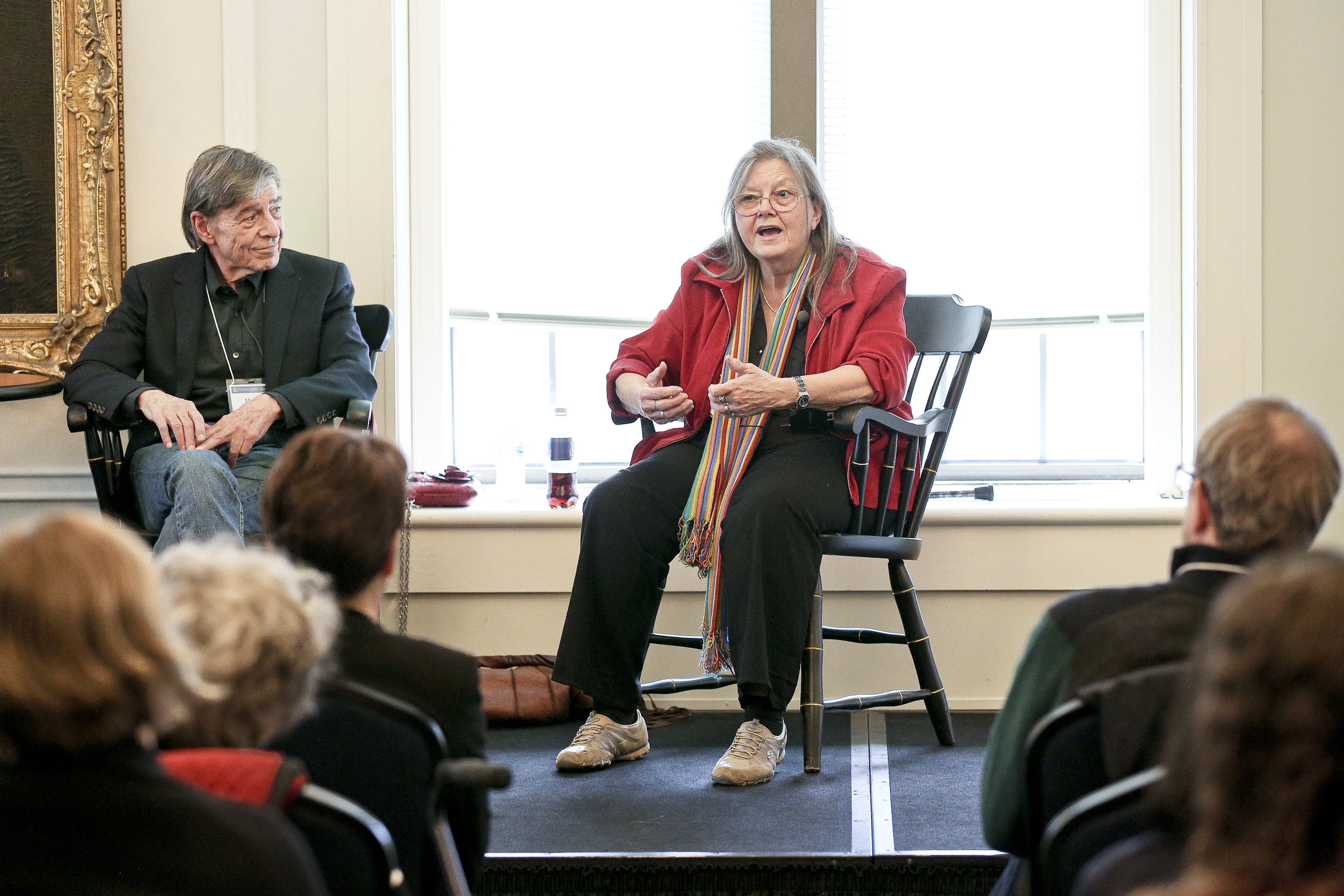 dorothy allison and michel denney at the Klagsbrun Symposium