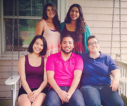 Professor of Gender and Womens Studies Ariella Rotramel with students.