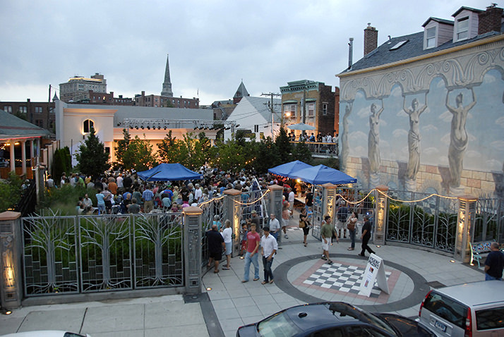 Downtown New London's Hygienic Art Park