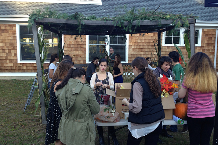 Decorating the Sukkah