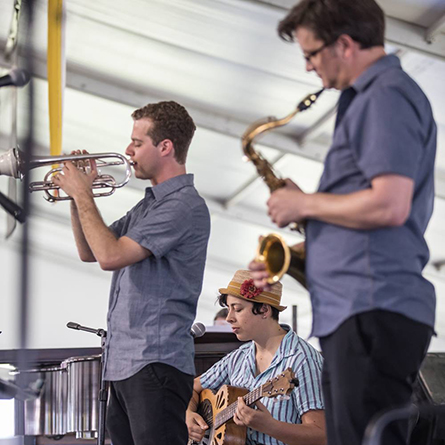 The Messy Cookers Jazz Band. Photo by Jacqueline Marque.