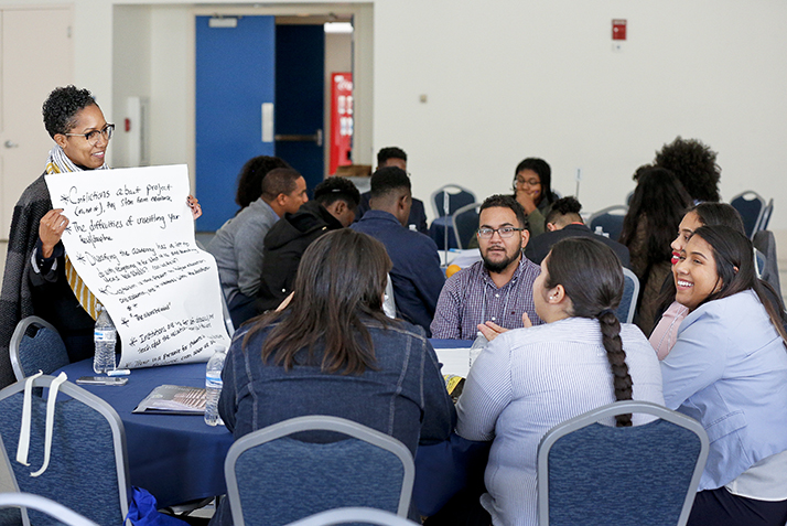 MMUF Northeast Regional Conference participants workshop during a breakout session.