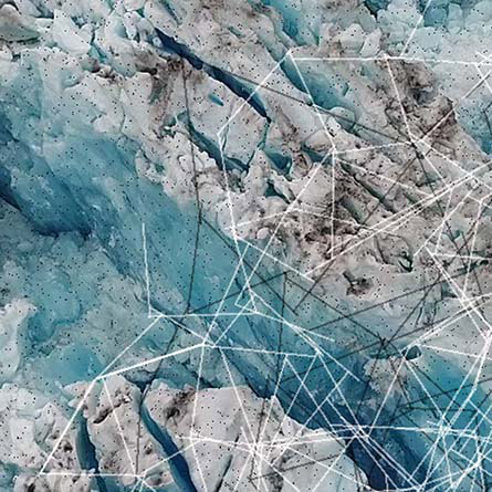 Arctic drone footage art