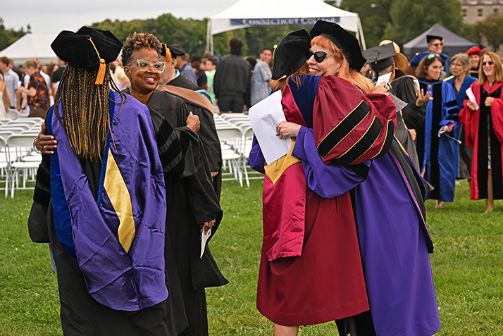 Faculty members reunite at Convocation, the official opening of the academic year.