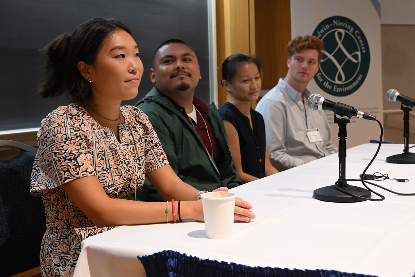 Speakers on a panel at Fall Weekend 2023