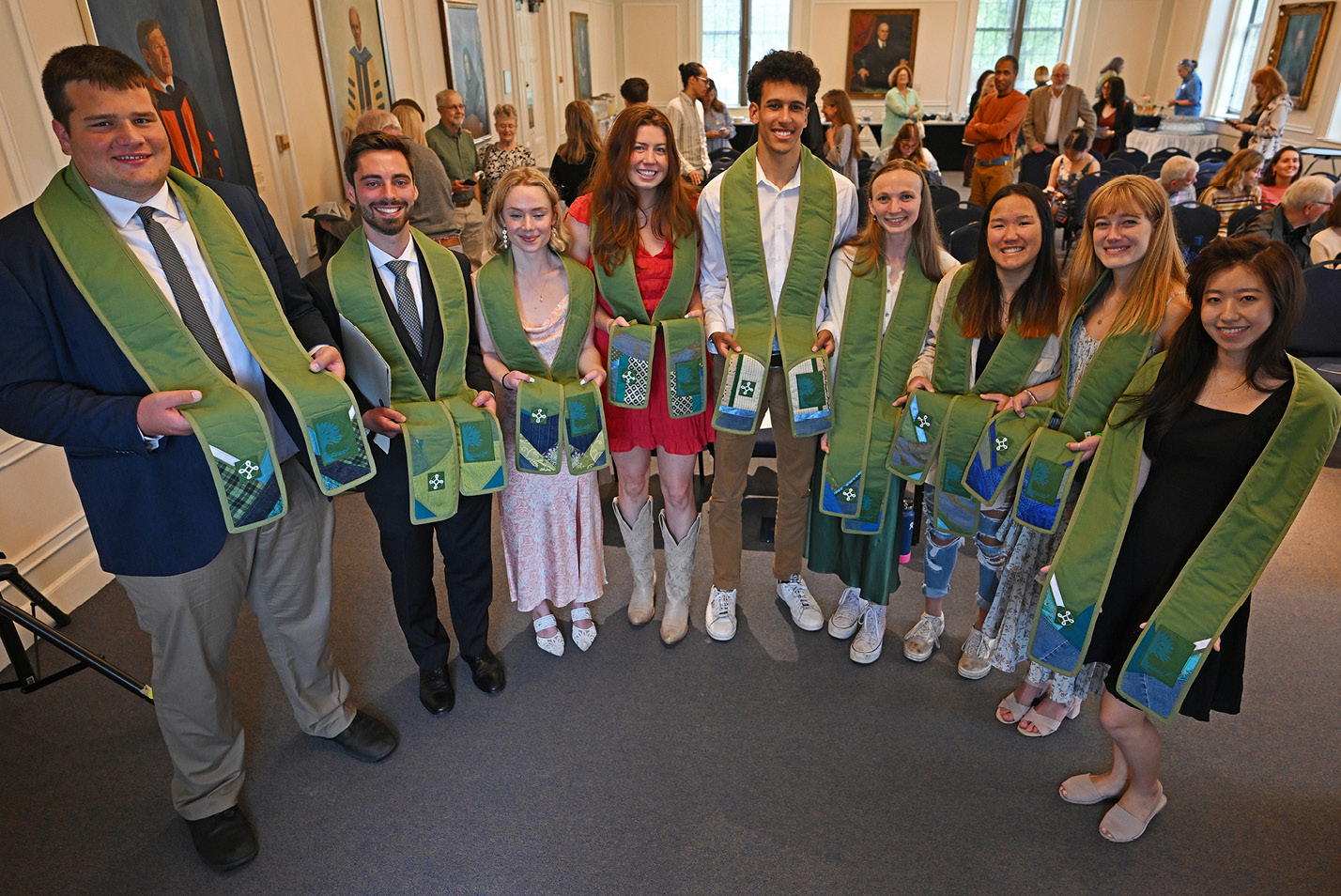 Goodwin-Neiring Center celebrants display their stoles.