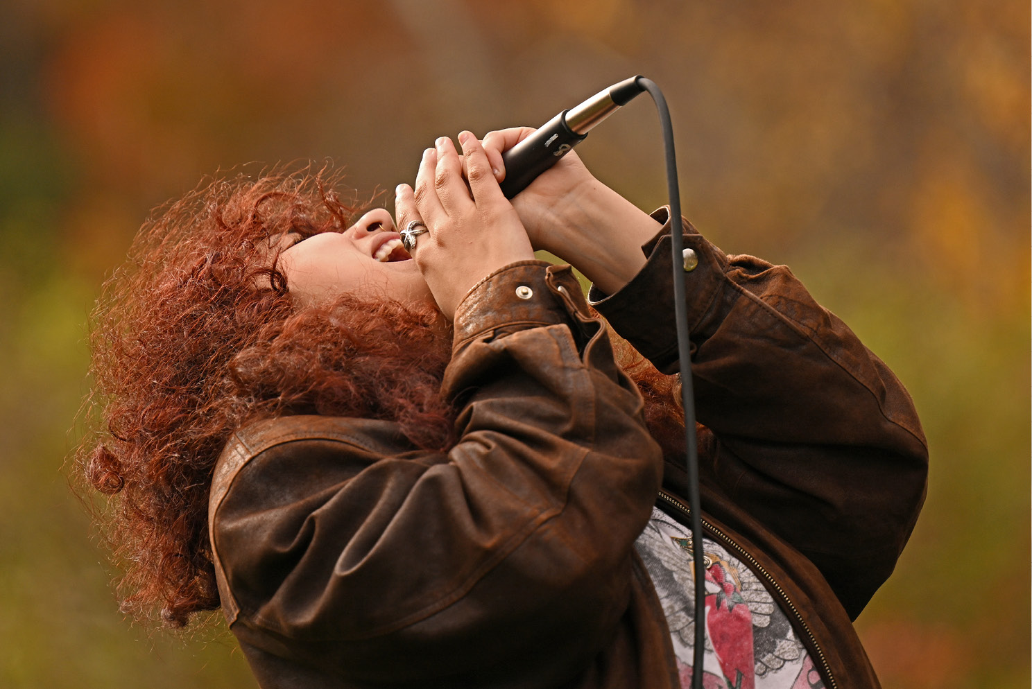 Student singing