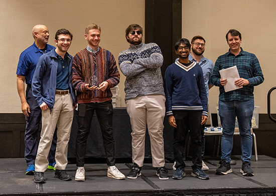 The four members of the Conn’s winning chess team.